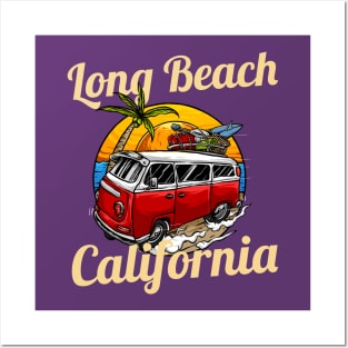 Vintage Long Beach California Posters and Art